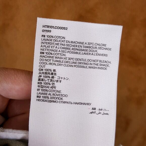 AMI PARIS Mens Pants XL Tan Pleated Tapered Crop Cuff Ankle CARROT Trouser $405 - Picture 7 of 12